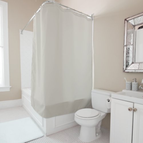 Agreeable Gray Solid Color Shower Curtain