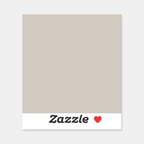 Agreeable Gray Solid Color Sticker