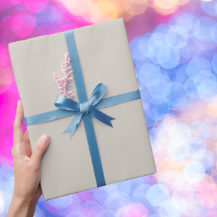 Agreeable Gray Solid Color Wrapping Paper