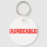 Agreeable Stamp Keychain