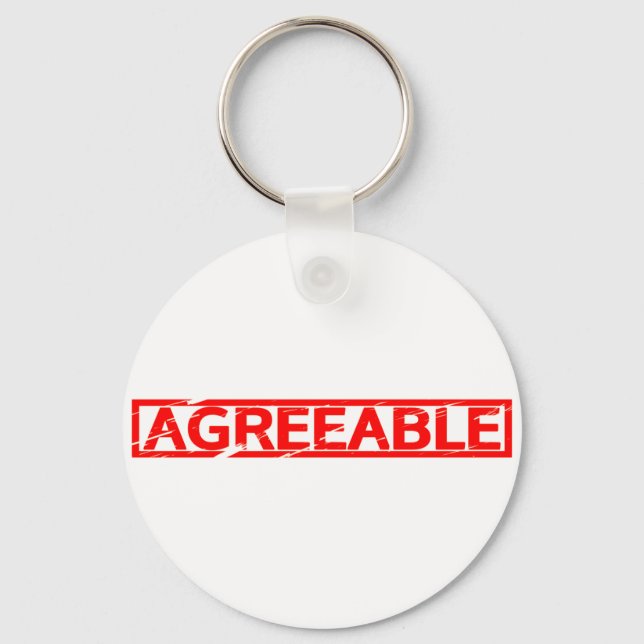 Agreeable Stamp Keychain (Front)