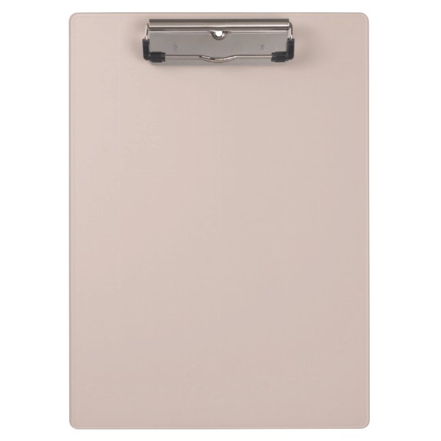 Agreeable Tan - Neutral - Pastel Solid Color Clipboard (Front)