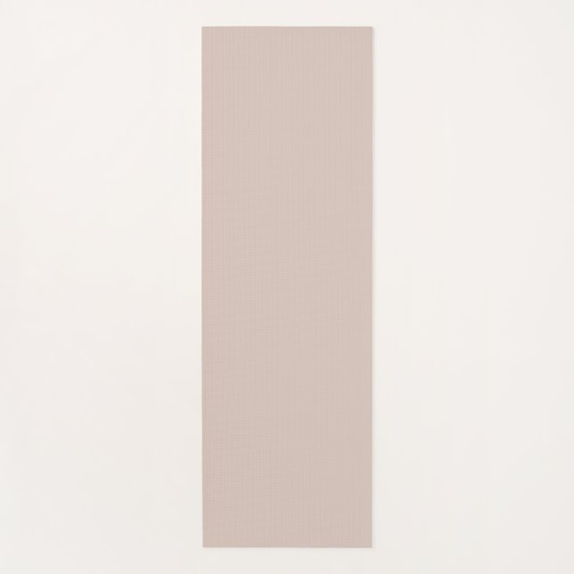Agreeable Tan - Neutral - Pastel Solid Color Yoga Mat (Front)