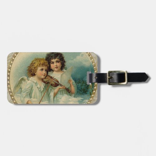 Agreeable _ Two Little Musical Angels Luggage Tag