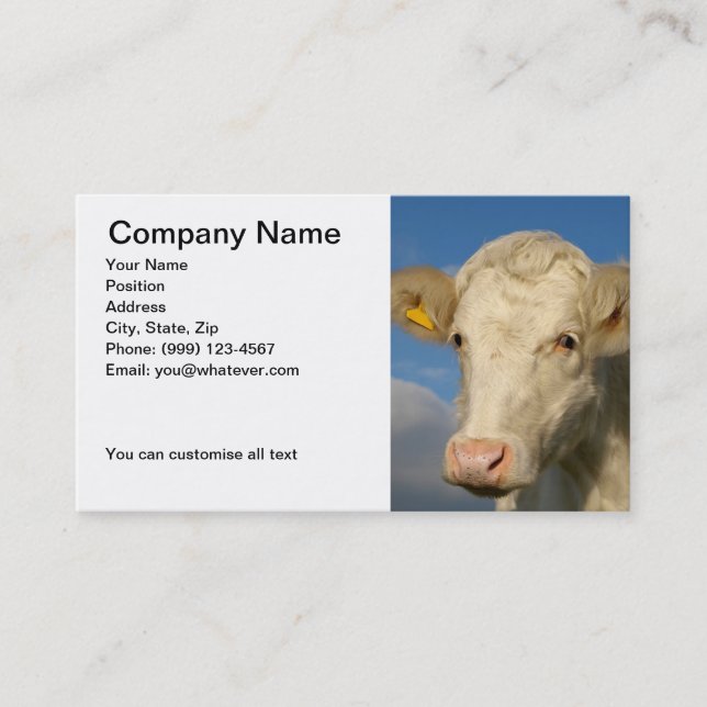 Agricultural Business Card (Front)