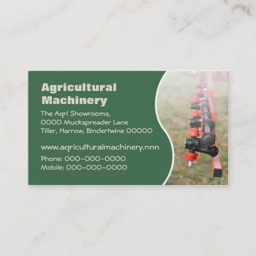 Customizable Agricultural crop sprayer business card
