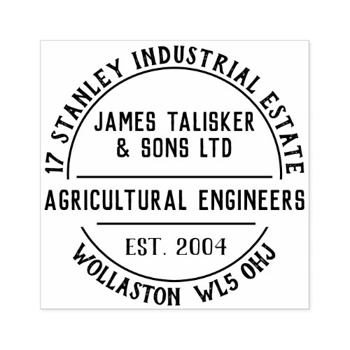 Agricultural Engineers Rubber Stamp