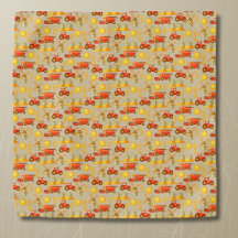 Agricultural equipment wheat farming pocket square