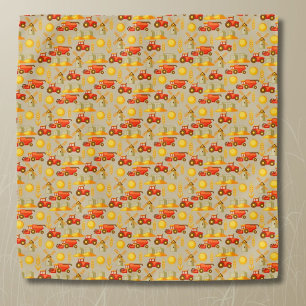 Agricultural equipment wheat farming pocket square bandana