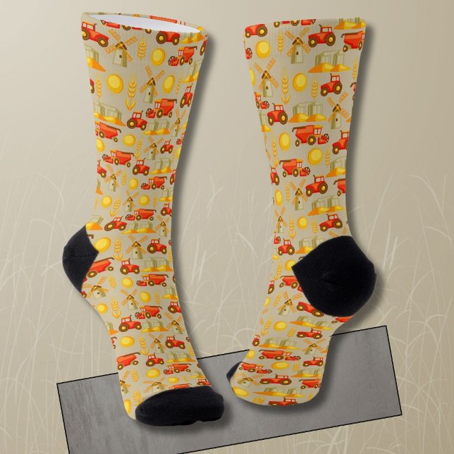 Agricultural equipment wheat farming socks (Creator Uploaded)