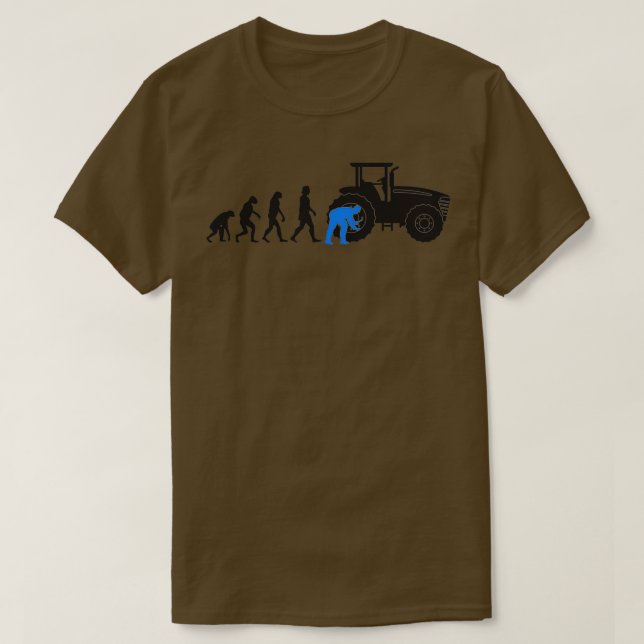 Agricultural Machine Mechanic Evolution Tractor Gi T-Shirt (Design Front)