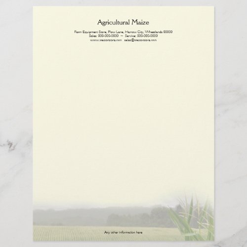 Agricultural Maize main page