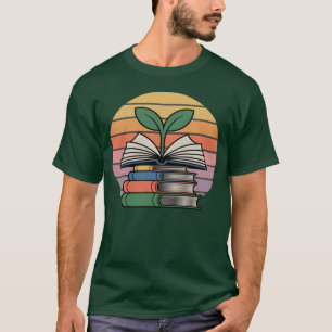 Agricultural Teacher Knowledge Growth Sunset Vecto T-Shirt
