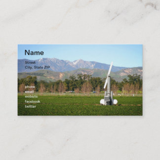 Agricultural Wind Machine Business Card