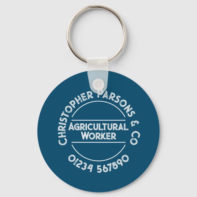 Agricultural Worker Keychain (Front)