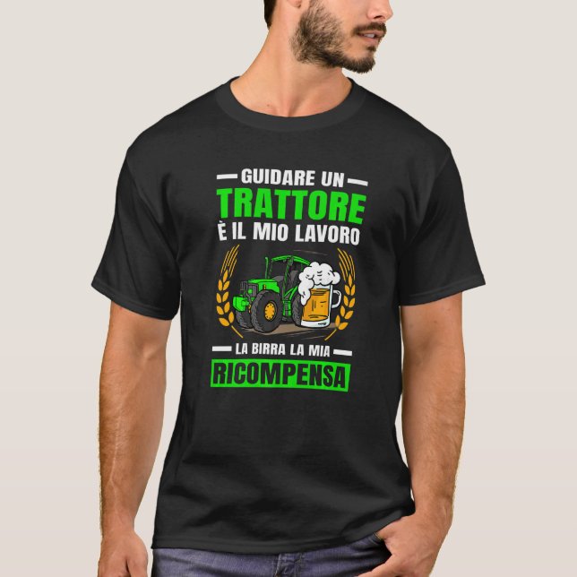 Agriculture Beer My Tractor Reward Premium T-Shirt (Front)