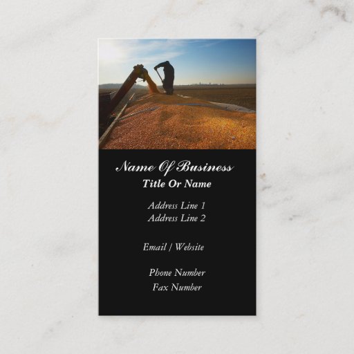 Customizable Agriculture Business Card