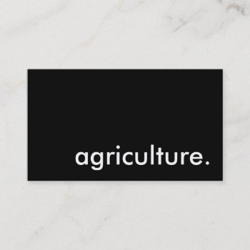 Agriculture. Business Card by asyrum at Zazzle