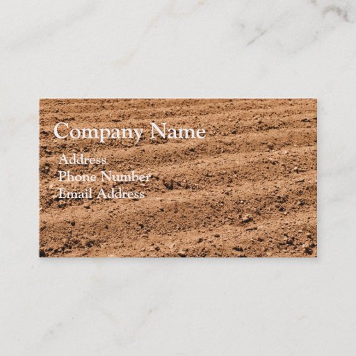 Customizable Agriculture Farm Soil Business Card