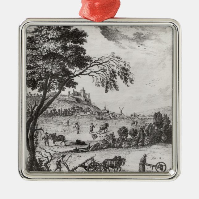 Agriculture Metal Ornament (Front)