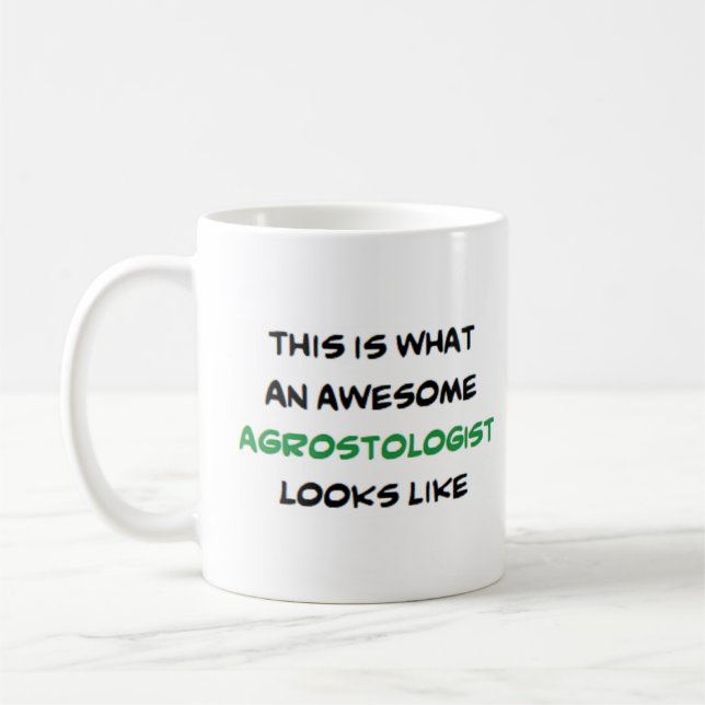agrostologist, awesome coffee mug (Left)