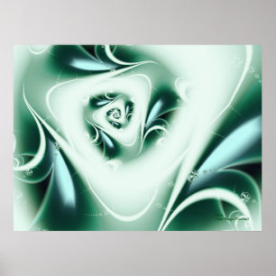 Agua Abstract Art Poster