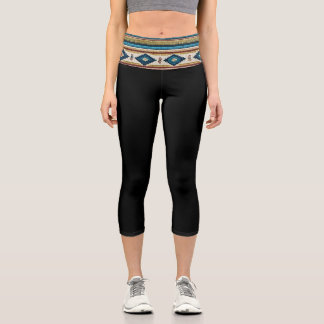 "AGUA BAND / BLACK" - High Waisted Capris