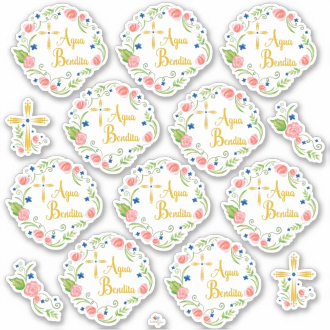Agua Bendita Sticker (Front)