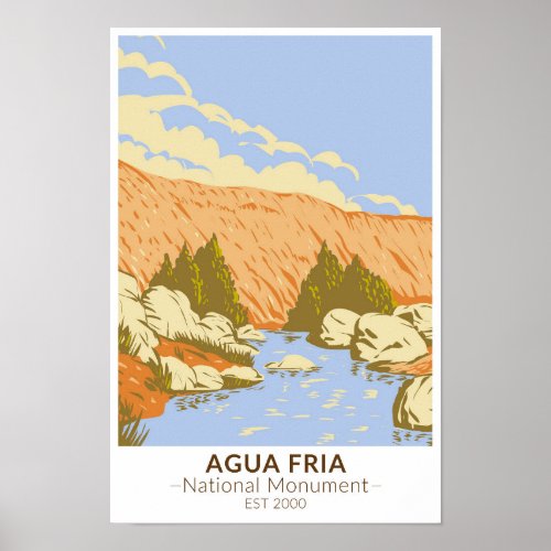 Agua Fria National Monument Badger Springs Canyon Poster