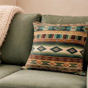 "AGUACATE" HISPANIC-HERITAGE DOUBLE-SIDE PRINT THROW PILLOW