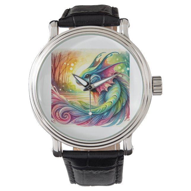 Aguacioso 110724AREF125 - Watercolor Watch (Front)