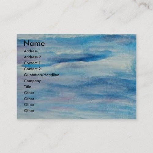 Aguardando os pescadores  - óleo - 30x60, Name,... Business Card Templates