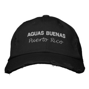 Aguas Buenas Puerto Rico Embroidered Baseball Cap