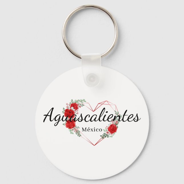 Aguascalientes Mexico Travel Destination  Keychain (Front)