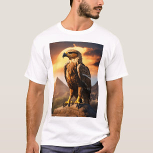 Águila Mexicana: Majestic Soar over Mayan Horizons T-Shirt