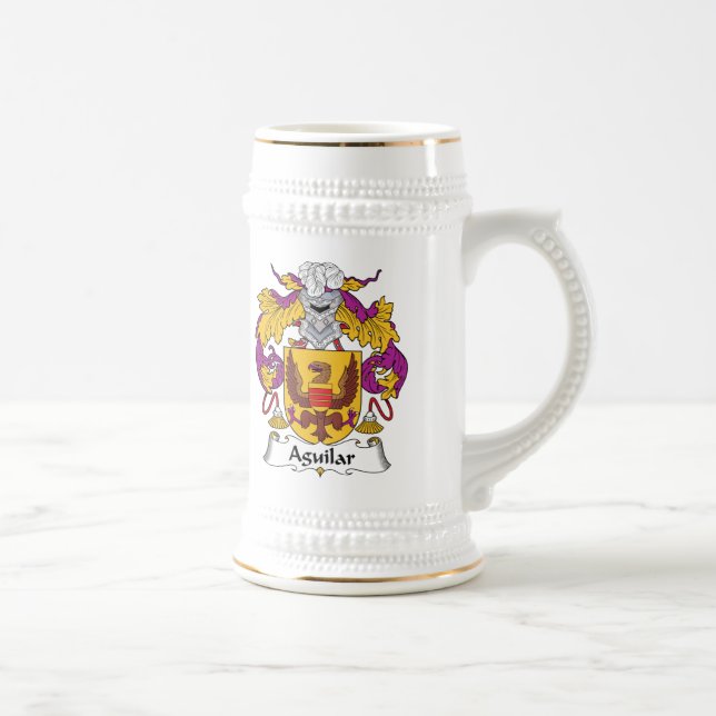 Aguilar Family Crest Beer Stein (Right)