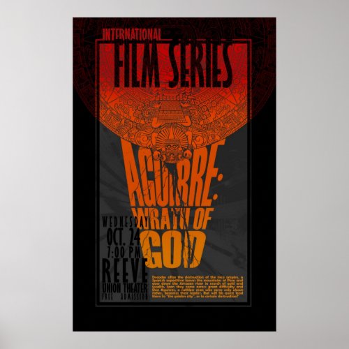 Aguirre Wrath of God Poster