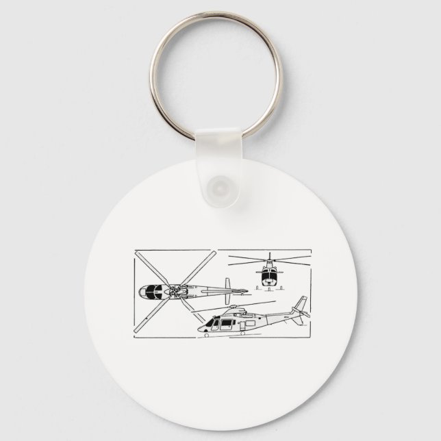 Agusta 109 keychain (Front)