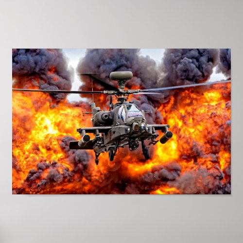 AgustaWestland Apache AH1 Poster