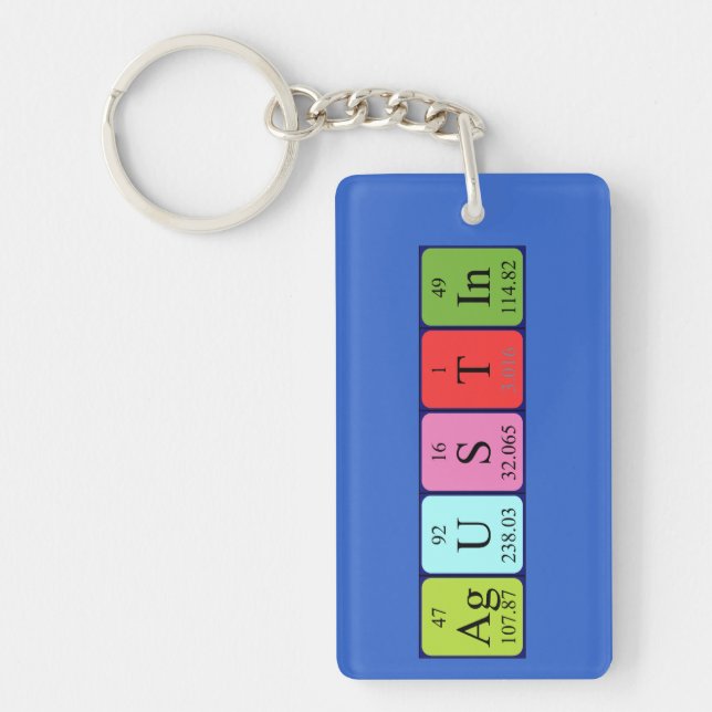 Agustin periodic table name keyring (Front)