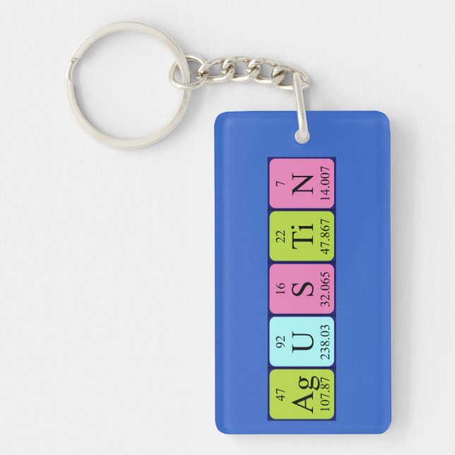 Agustin periodic table name keyring (Front)