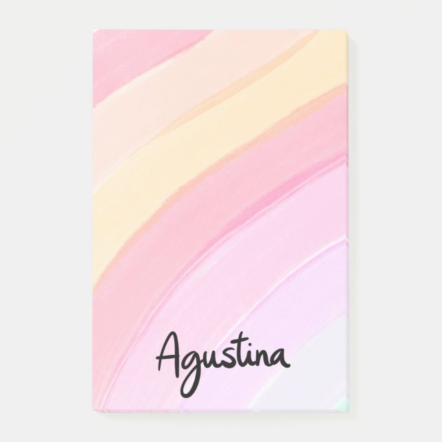Agustina Arcoiris Rectangular Notes  (Front)