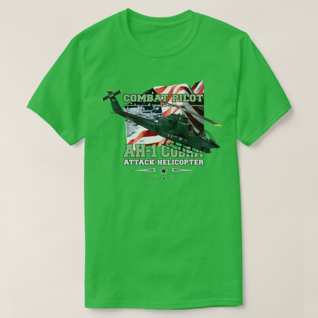AH1 Cobra attack helicopter T-Shirt (Design Front)