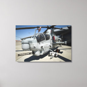 AH-1Z Super Cobra attack helicopter Canvas Print