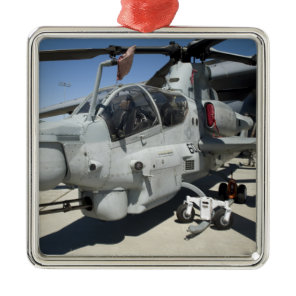 AH-1Z Super Cobra attack helicopter Metal Ornament