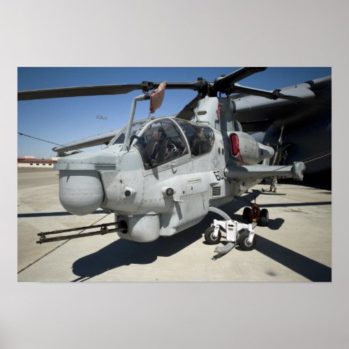 AH_1Z Super Cobra attack helicopter Poster