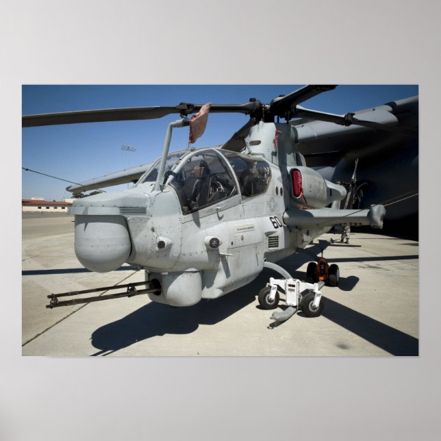 AH-1Z Super Cobra attack helicopter Poster (Front)