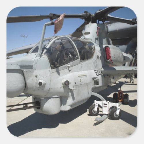 AH_1Z Super Cobra attack helicopter Square Sticker