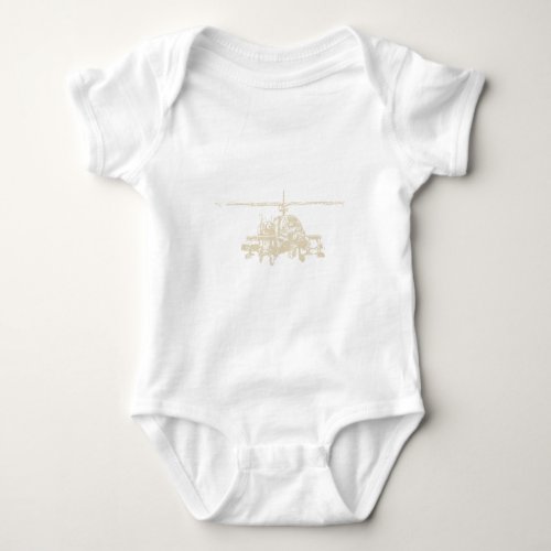 AH_64 Apache Baby Bodysuit