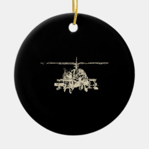 AH-64 Apache Ceramic Ornament